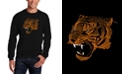 LA Pop Art Men's Beast Mode Word Art Crewneck Sweatshirt